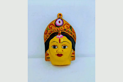 Varalakshmi Devi Amman Yellow Face Mukhvada - Puja Celebrations