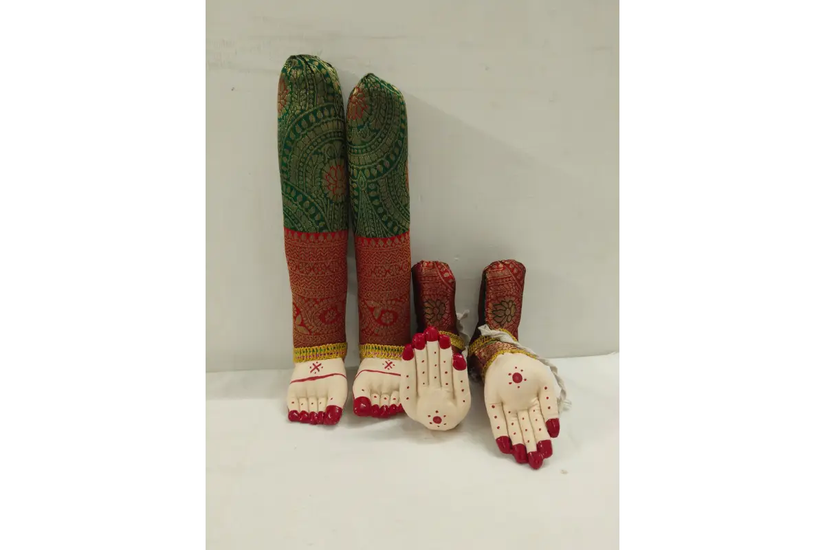 green and maroon haastham padham
