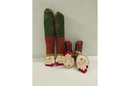 green and maroon haastham padham
