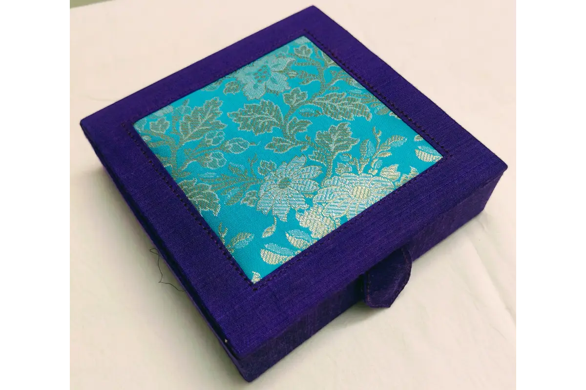 Kalamkari and Brocade Jewel Box