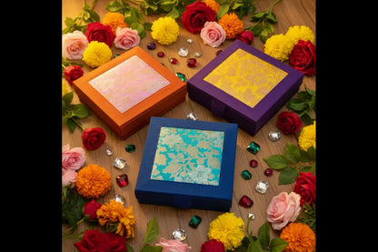 Kalamkari and Brocade Jewel Box