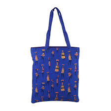 Warli Print Cotton Tote Bag