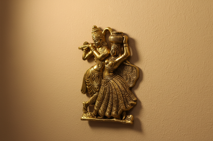 Radha Krishna Metal Hanging