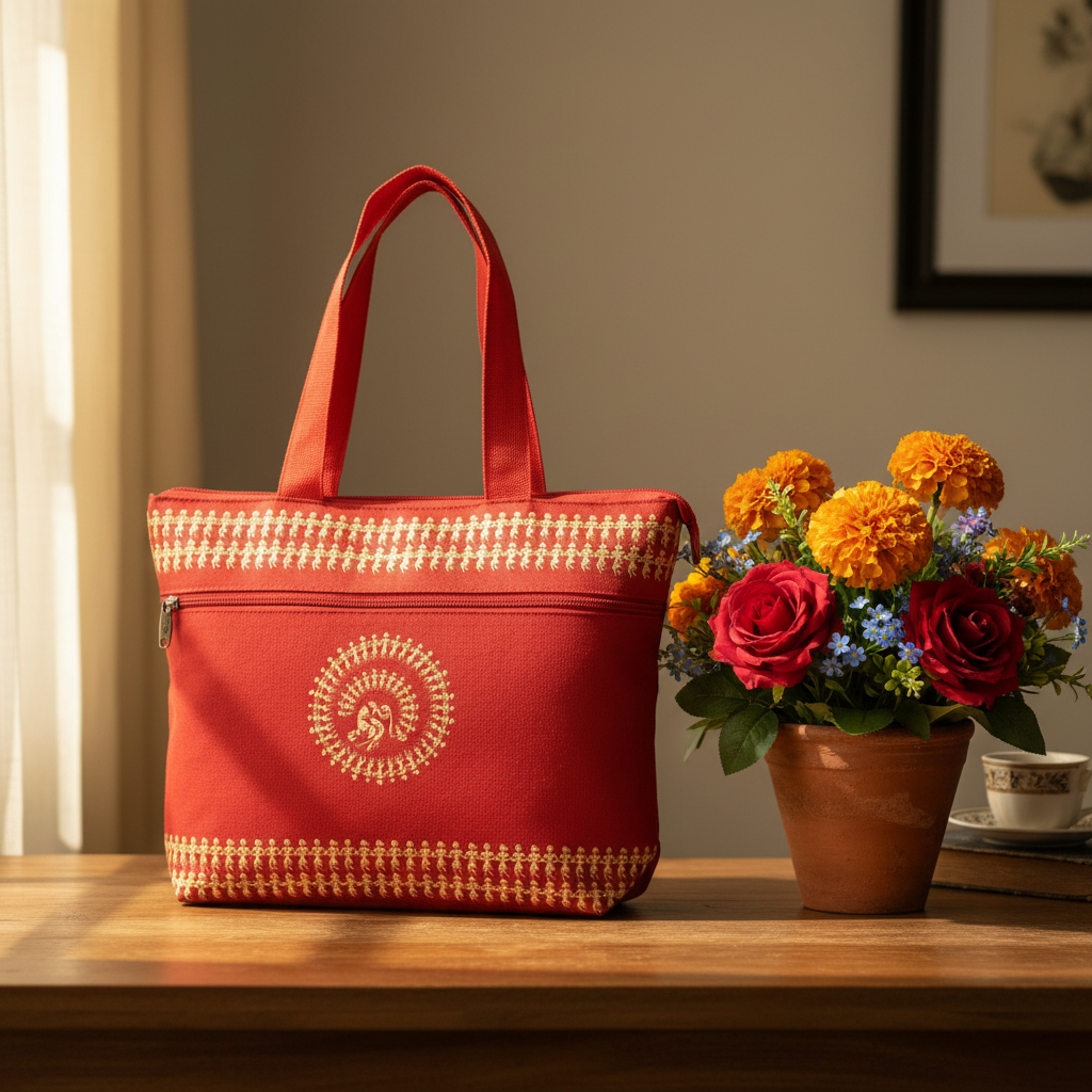 Printed Handbag - Stylish and Versatile Accessory