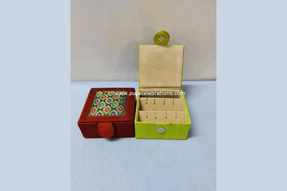 Kalamkari Top Earring Box - Puja Celebrations
