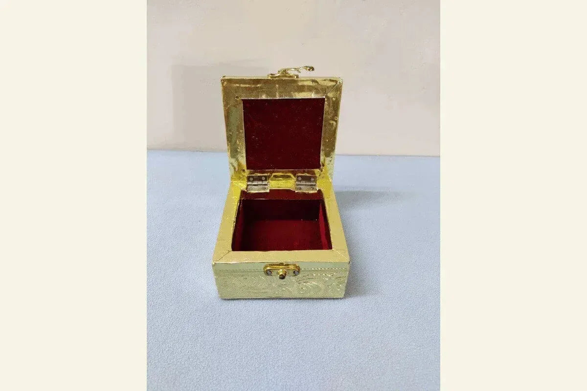 Gold Design Jewel Box - Puja Celebrations