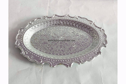 Oval Silver Tray