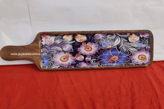 Wooden Printed Serving Tray,Return Gifts Ideas for Housewarming