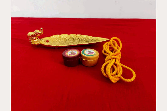 Leaf Agarbathi Stand Tambulam Set Return Gifts for House Warming