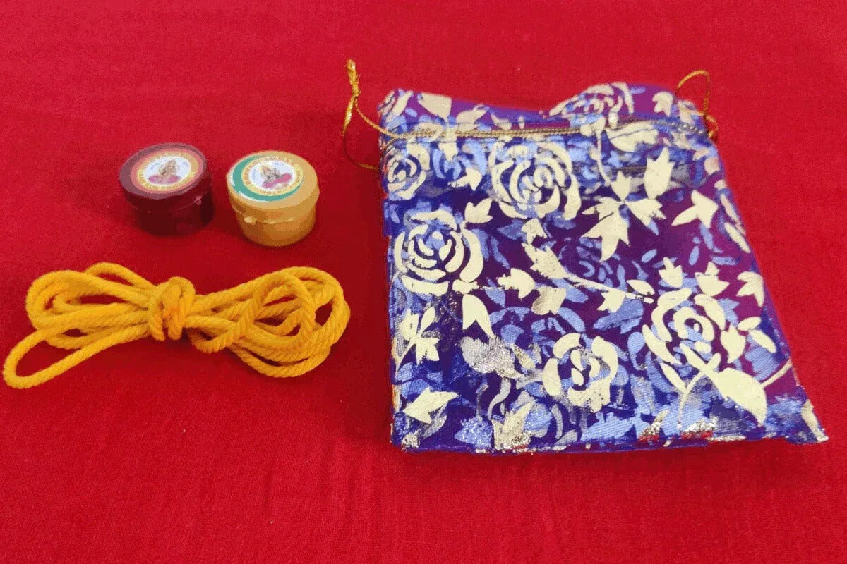 Sumangali Rice Sumangali Set with Pouch|Puja Celebrations