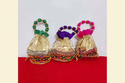 Round Base Handcrafted Women's Potli