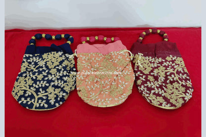 Round Base Handcrafted Women's Potli