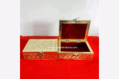 Gold Design Jewel Box - Puja Celebrations