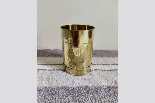 Brass Padi Shankh Chakra - Puja Celebrations