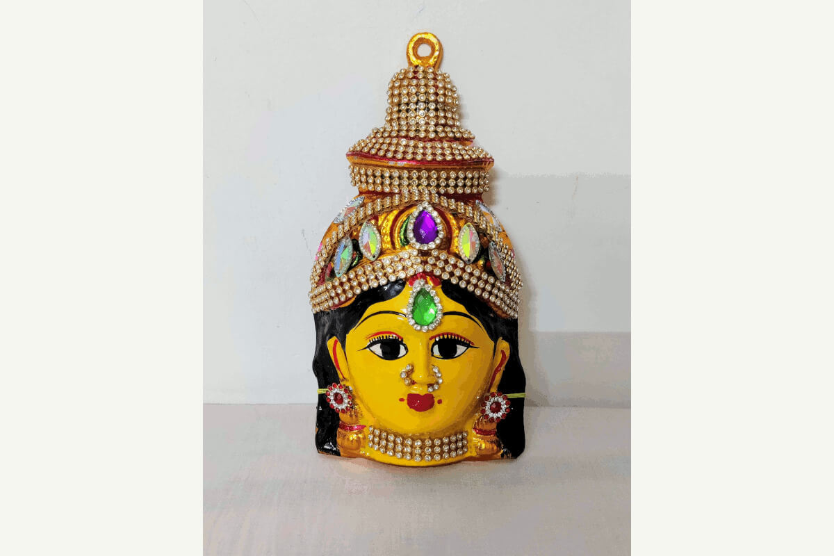 Lakshmi Amman Devi Decorated Face