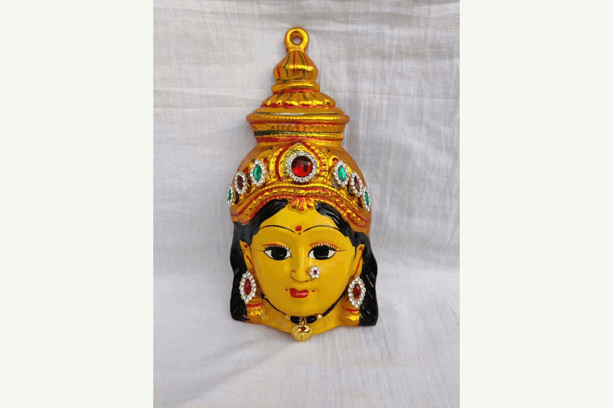 Lakshmi Amman Devi Decorated Face