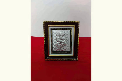 Silver Ganesha Frame - Puja Celebrations
