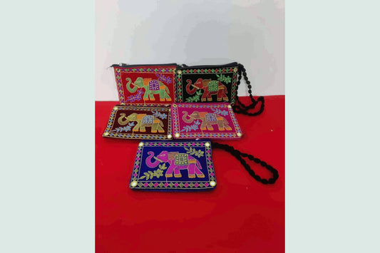 Embroidered Hand Purse, Return Gifts For Pooja