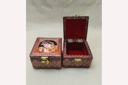 Tanjore Print Jewel Box - Puja Celebrations