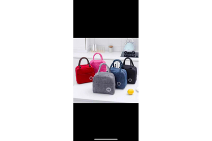 Reusable insulated thermal lunch bag with zipper for wedding return gifts