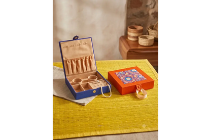Kalamkari and Brocade Jewel Box