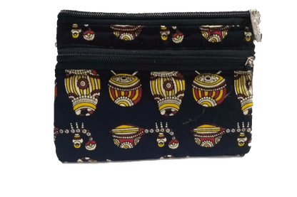 Kalamkari Zip Purse Medium