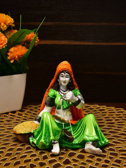 Rajasthani Lady with Weighing Scale