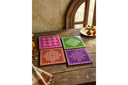 Handpainted Kolam Rangoli wooden manai patla pooja chowki for housewarming return gifts