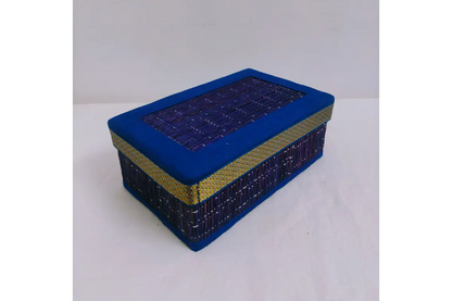 Korai grass gift box open and filled with dry fruits and sweets showing capacity