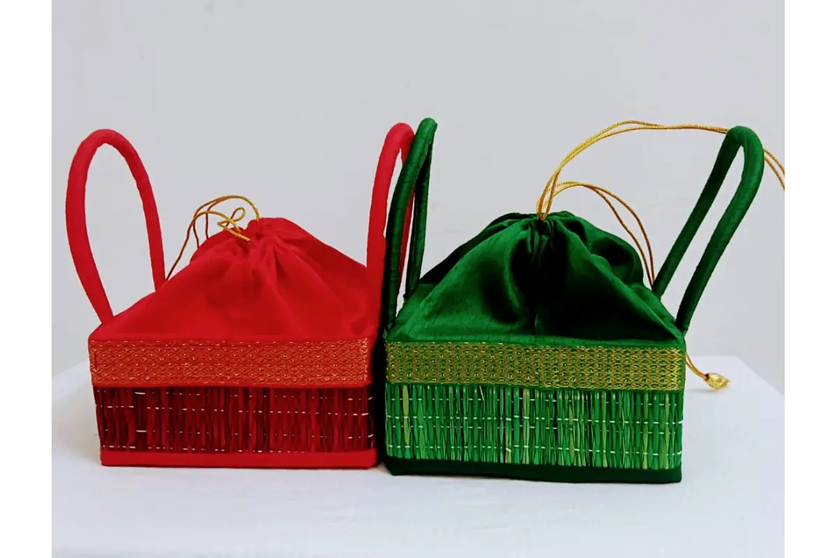 Sustainable Korai Hamper Bag for Festivals