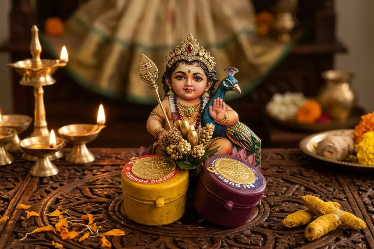 MDF Haldi Kumkum return gift set with fridge magnet for Navaratri and Varalakshmi Vratham