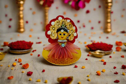 Handcrafted 5.5 inch decorated Ammavaru Gowri face