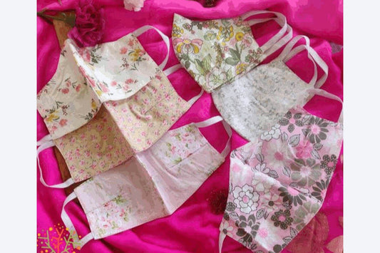 Multi color & designs of Pastel Prints Masks