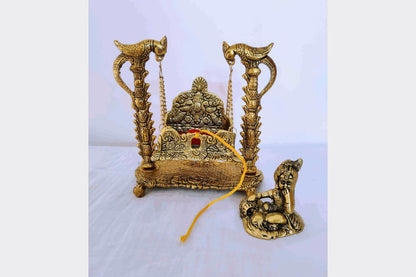 Jhula with Ladoo Krishna