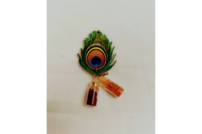 Peacock Feather Haldi Kumkum Set | Wholesale Return Gifts India