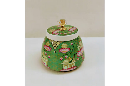 Pichwai Print Gift Jar
