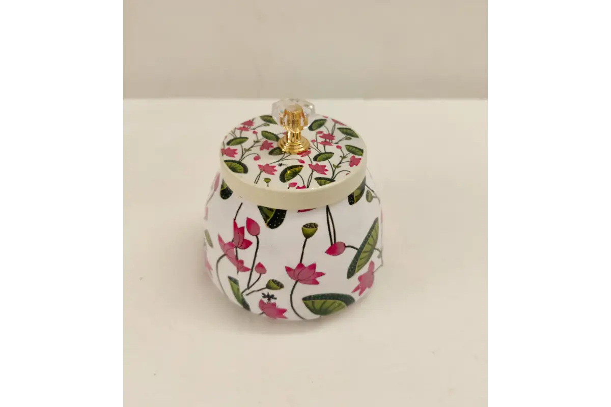 Pichwai Print Gift Jar