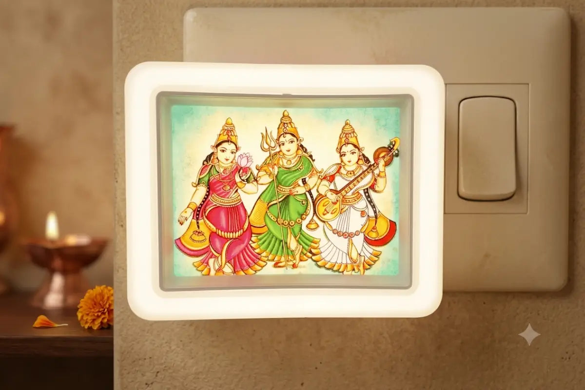 Premium 3D acrylic divine LED night lamp illuminated for housewarming return gifts