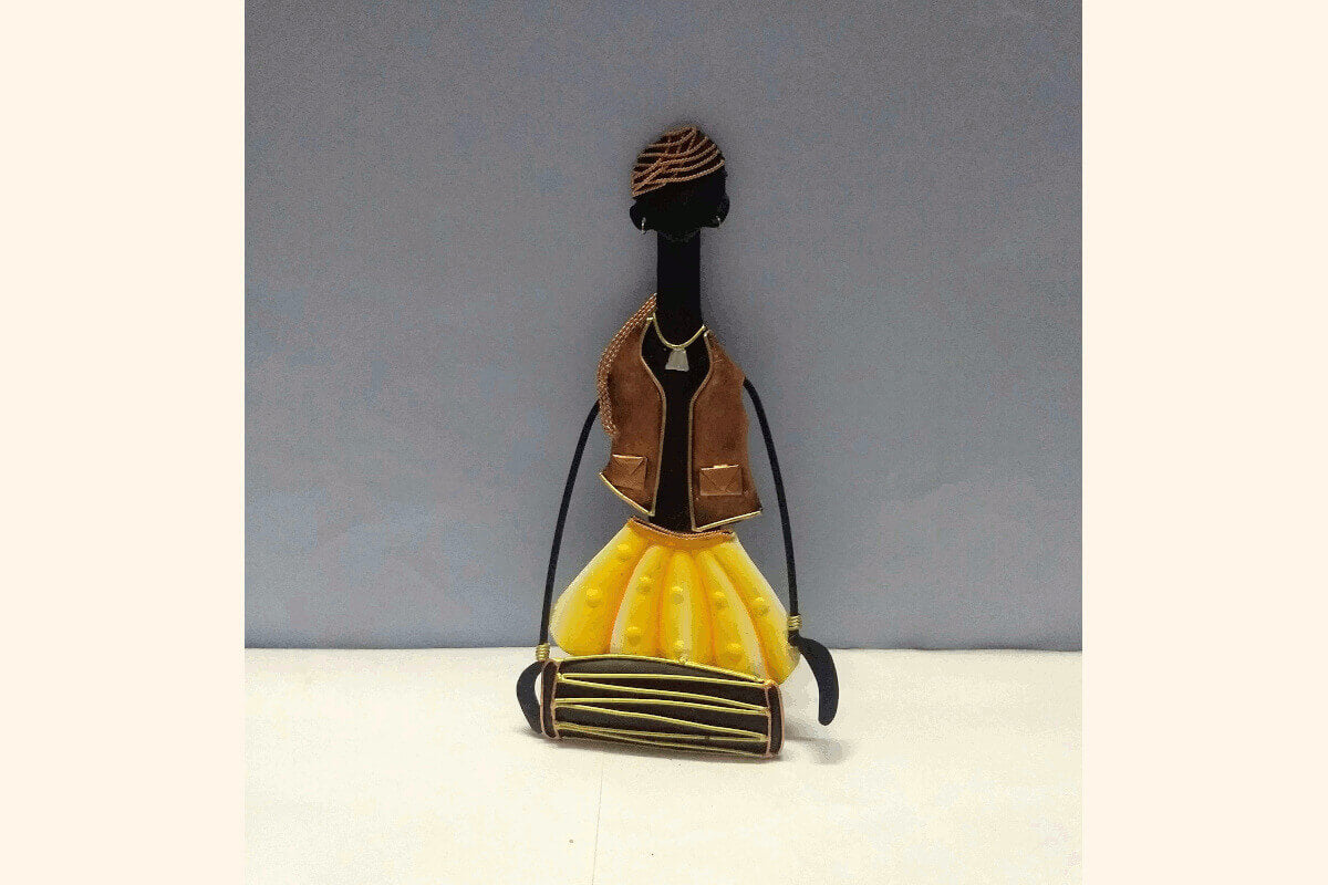 Dolak man Rajasthani Couple Musical Wall Decor