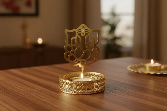Ganesha shadow diya return gift for housewarming