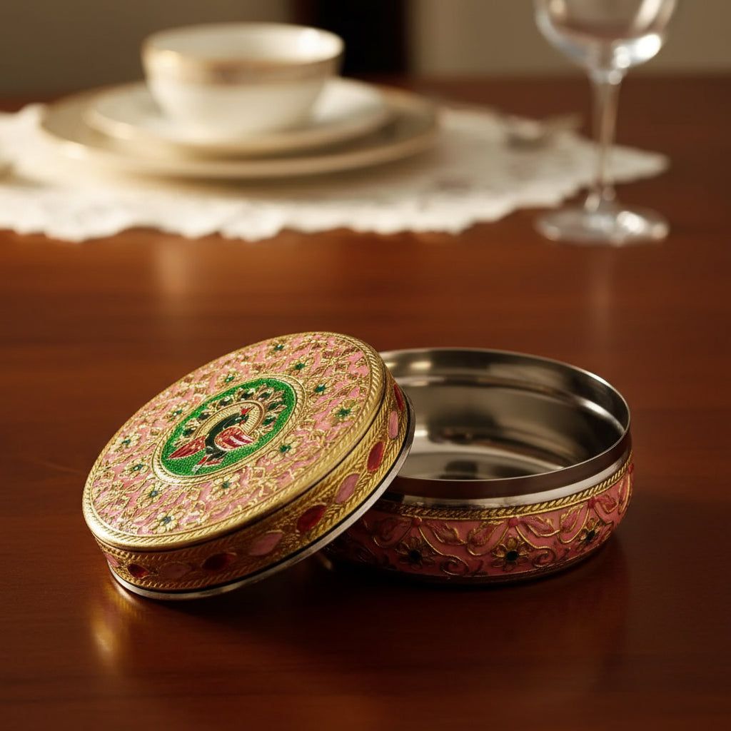 Meenakari Steel Box - Wholesale Return Gifts Online India