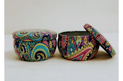 Mandala Print Metal Box