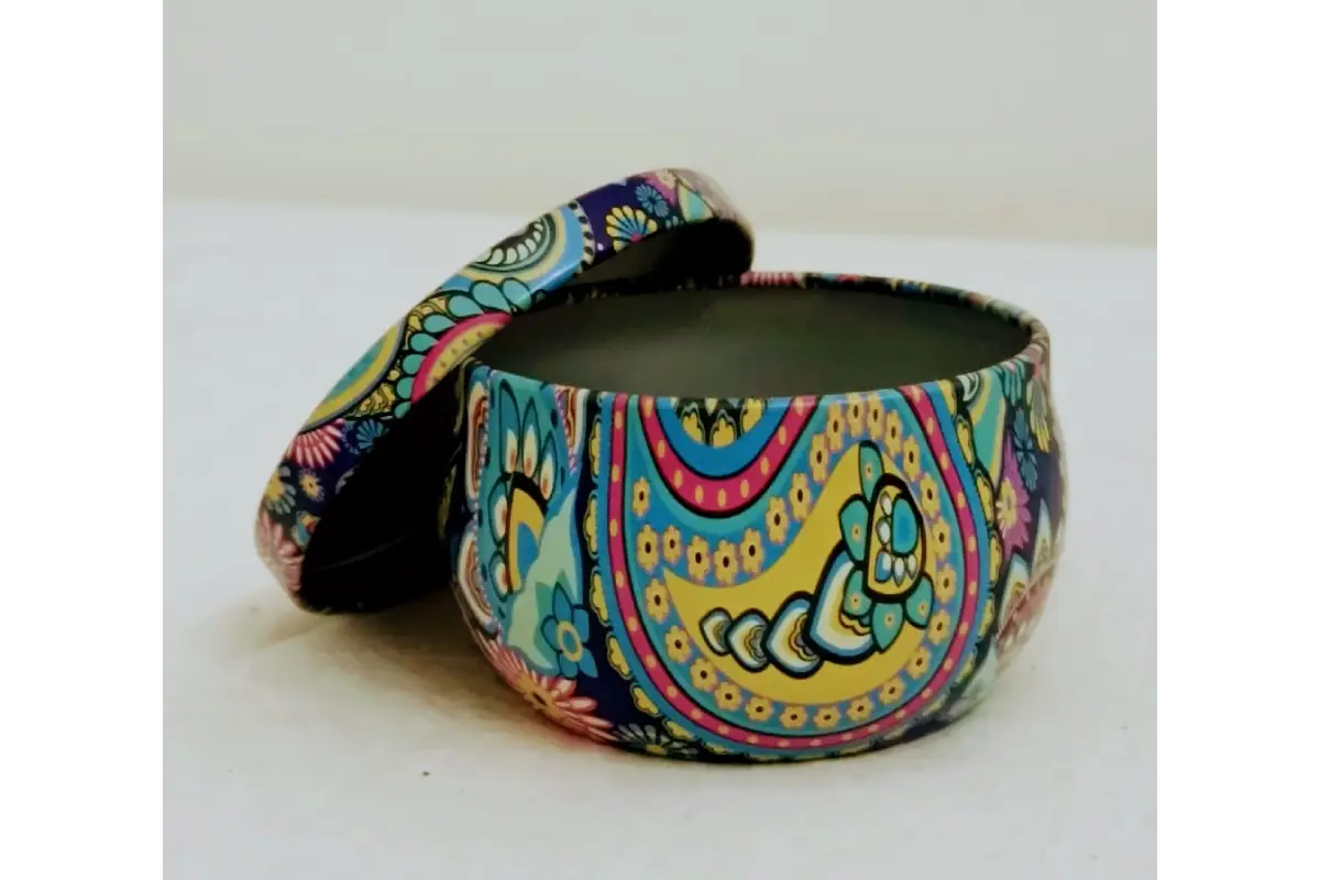 Mandala Print Metal Box