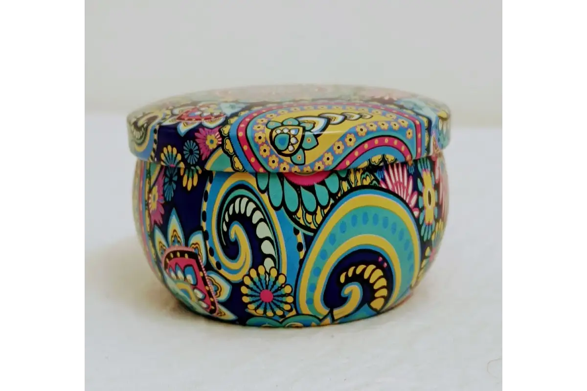Mandala Print Metal Box