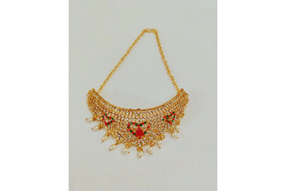 Lakshmi Devi face with necklace