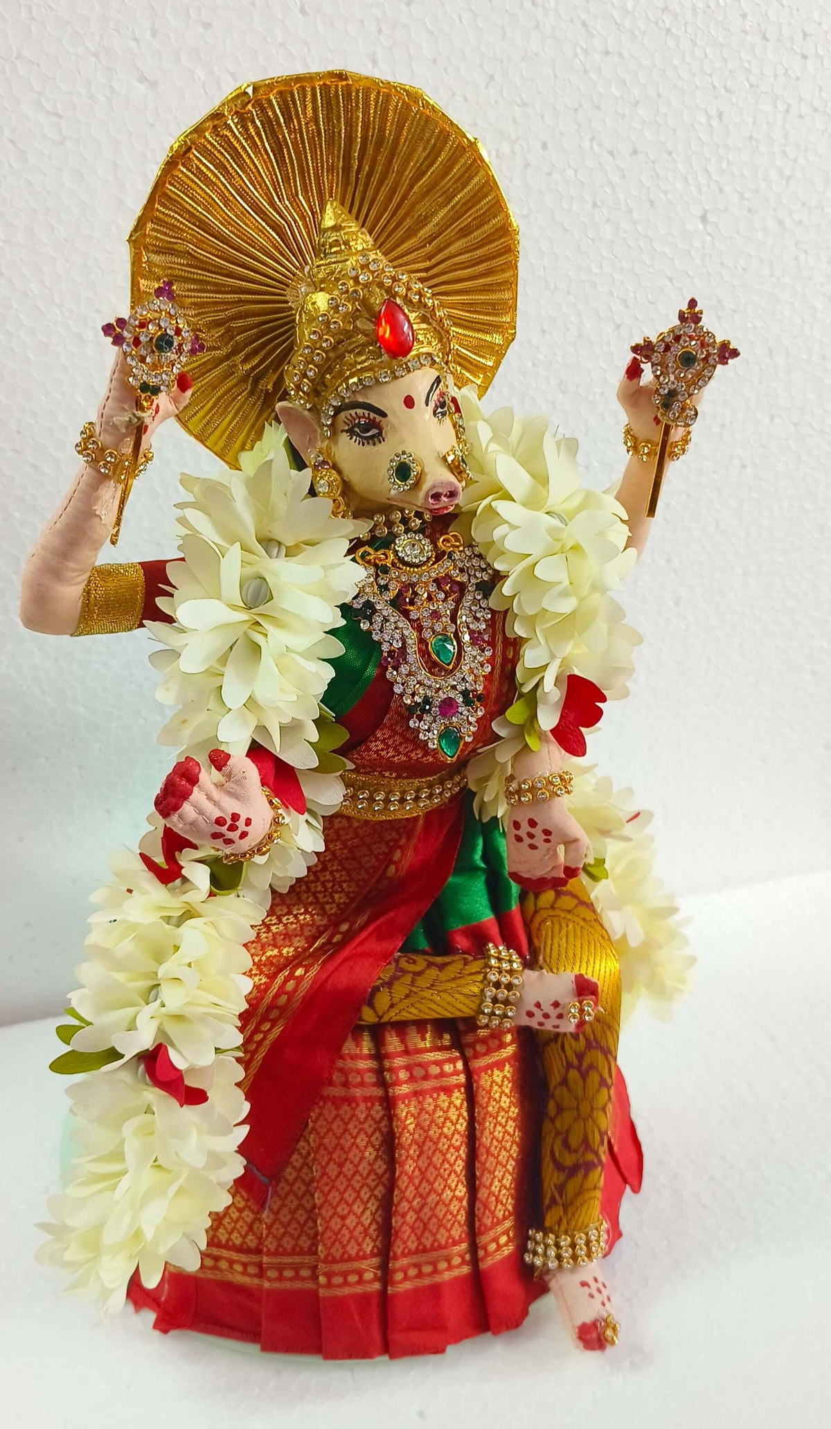 Multiple Varahi Amman dolls packed neatly for bulk wholesale return gift orders in India- Puja Celebrations