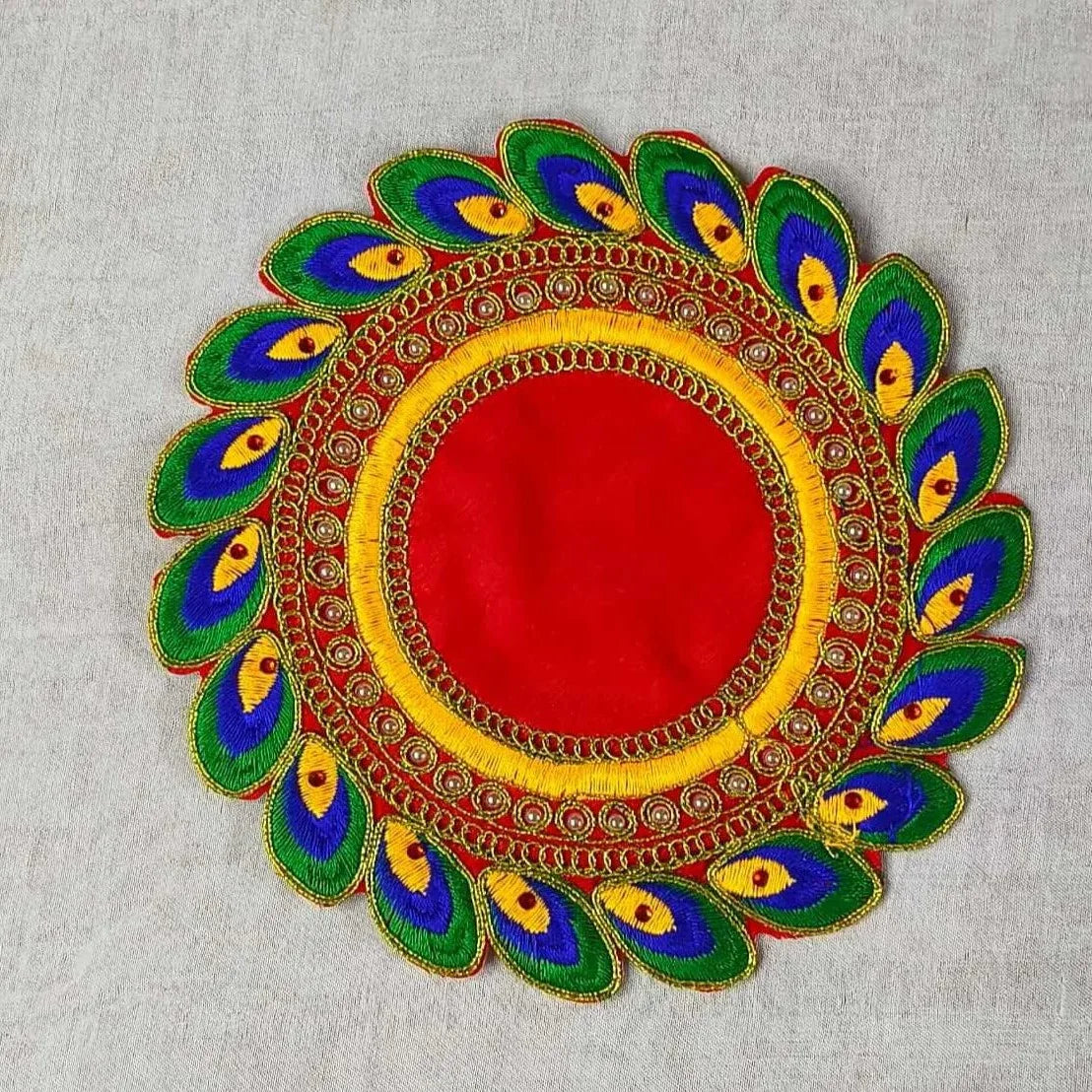 Bulk wholesale bundles of colorful wooden pooja chowkis ready for festival return gift orders by Puja Celebrations - Puja Celebrations