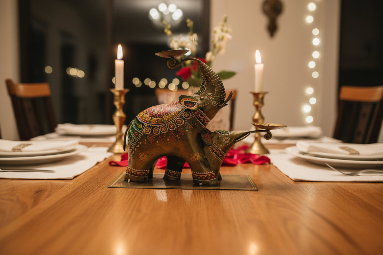 Elephant T-Light Candle Holder