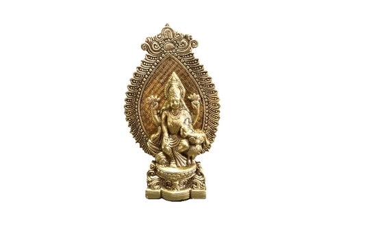 Lakshmi Gold Oxidised Idol