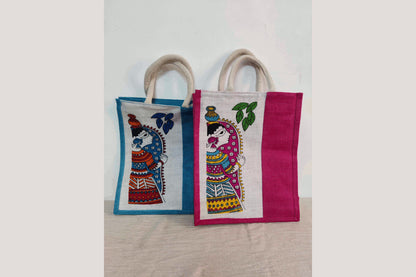 Jute Designer Print Bag